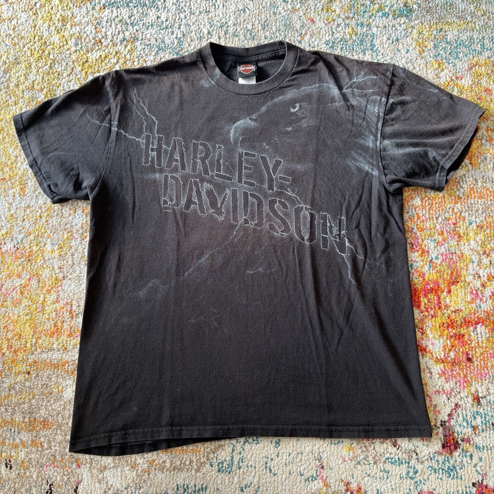 HARLEY-DAVIDSON Eagle Lightning Tee | Bert's Black Widow | Black XL